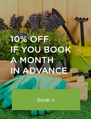 London customers gardening service offer book a month in advance